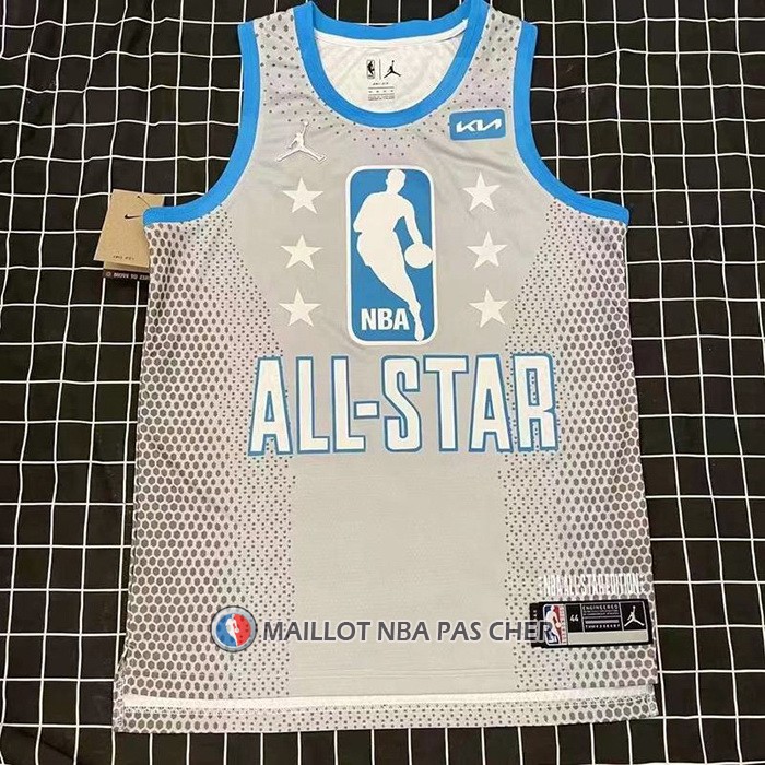 Maillot All Star 2022 Los Angeles Lakers LeBron James NO 6 Gris